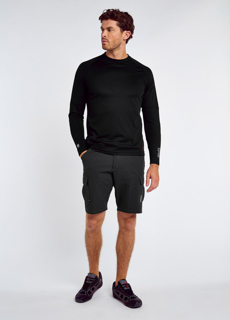 Ancona Lange Mouw T-Shirt UPF 50 Heren - Black