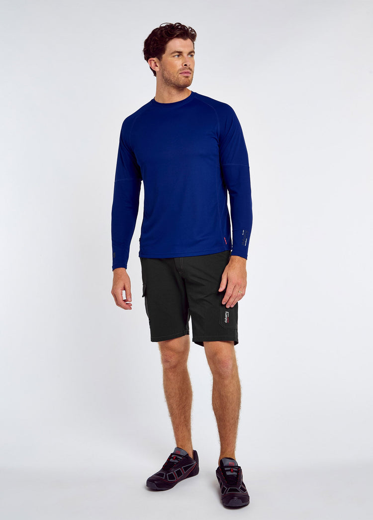Ancona Lange Mouw T-Shirt UPF 50 Heren - Ultramarine