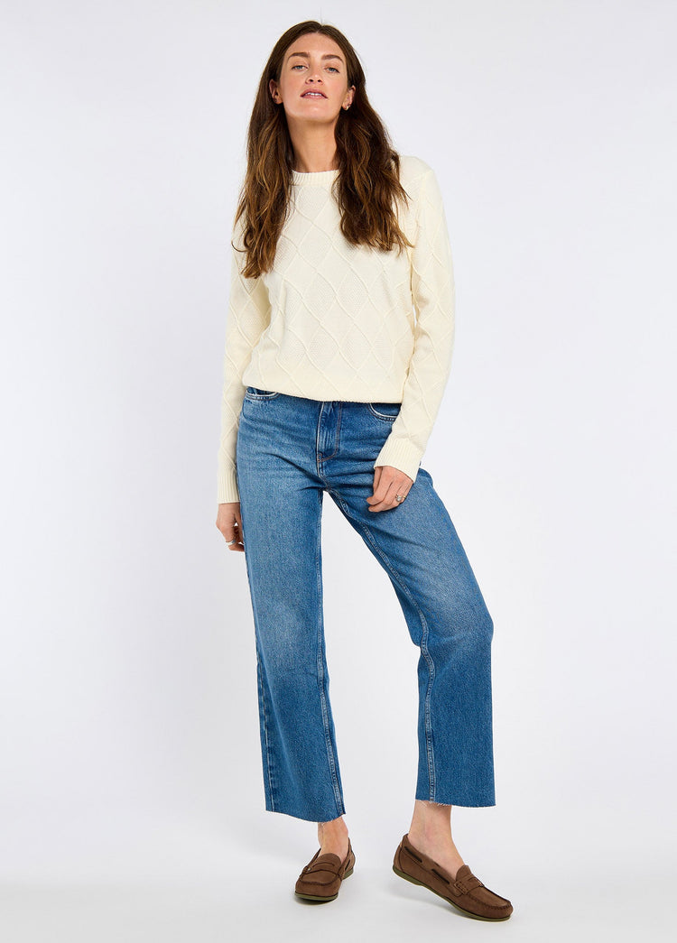 Banteer Dames Viscose Trui - Oyster