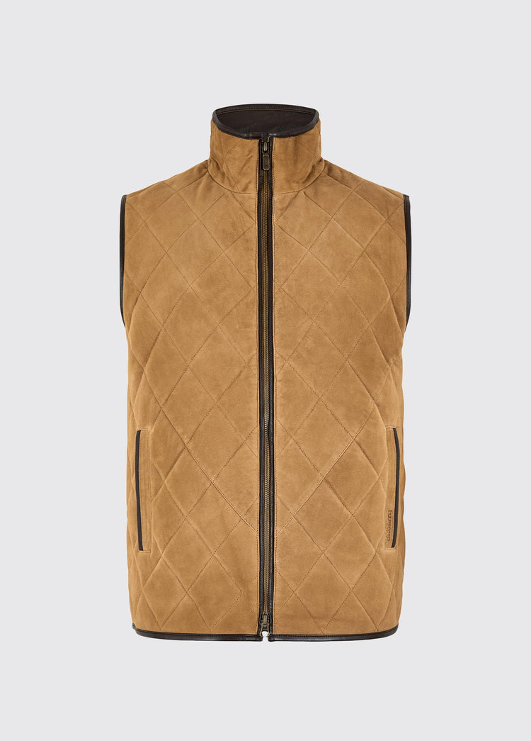 Bellamont Heren Suède Gilet - Tan