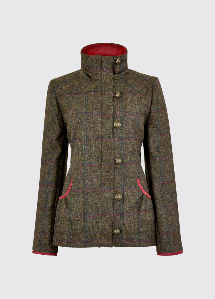 Bracken tweed jas dames - Hemlock