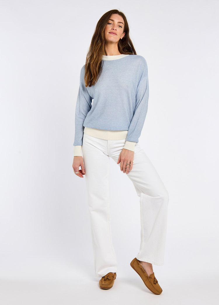 Carrick Dames Bamboo Sweater - Dusty Blue