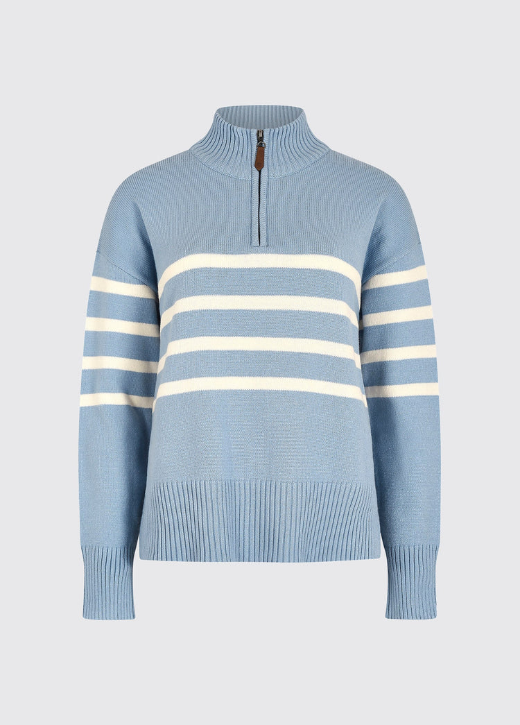 Fonthill Dames Viscose Sweater - Dusty Blue