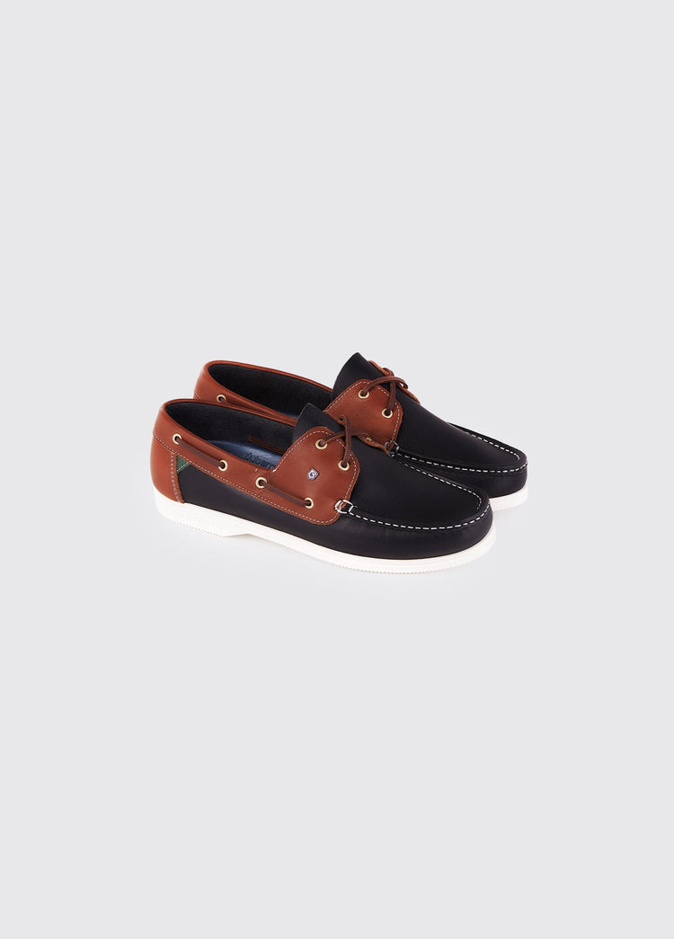 Admirals Dames bootschoen - Navy/Brown
