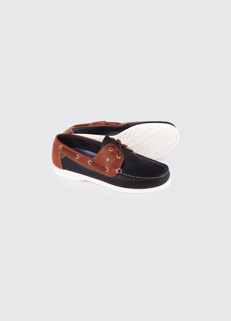 Admirals Dames bootschoen - Navy/Brown