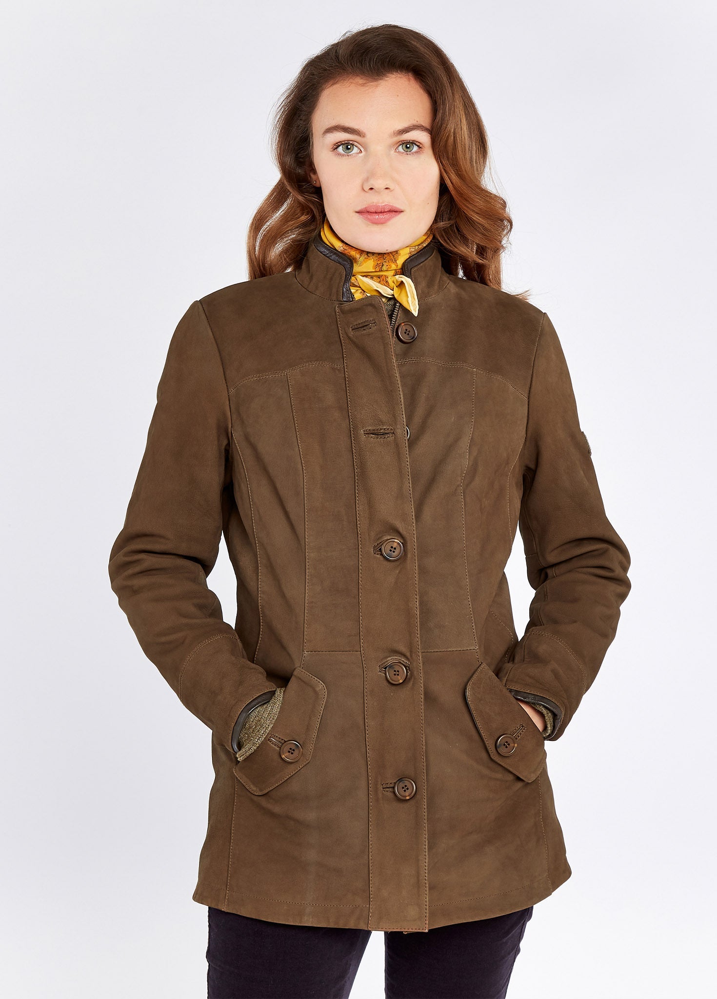 Joyce Dames Leren Jas - Walnut