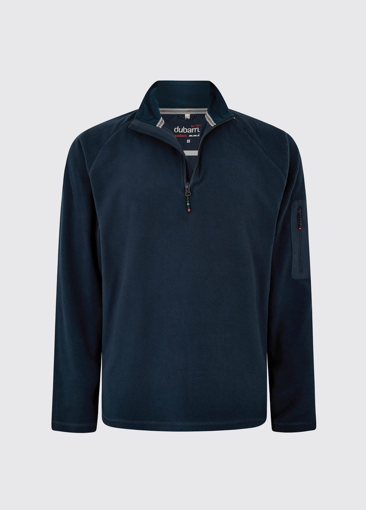 Valencia Fleece, Heren Halve Rits - Navy