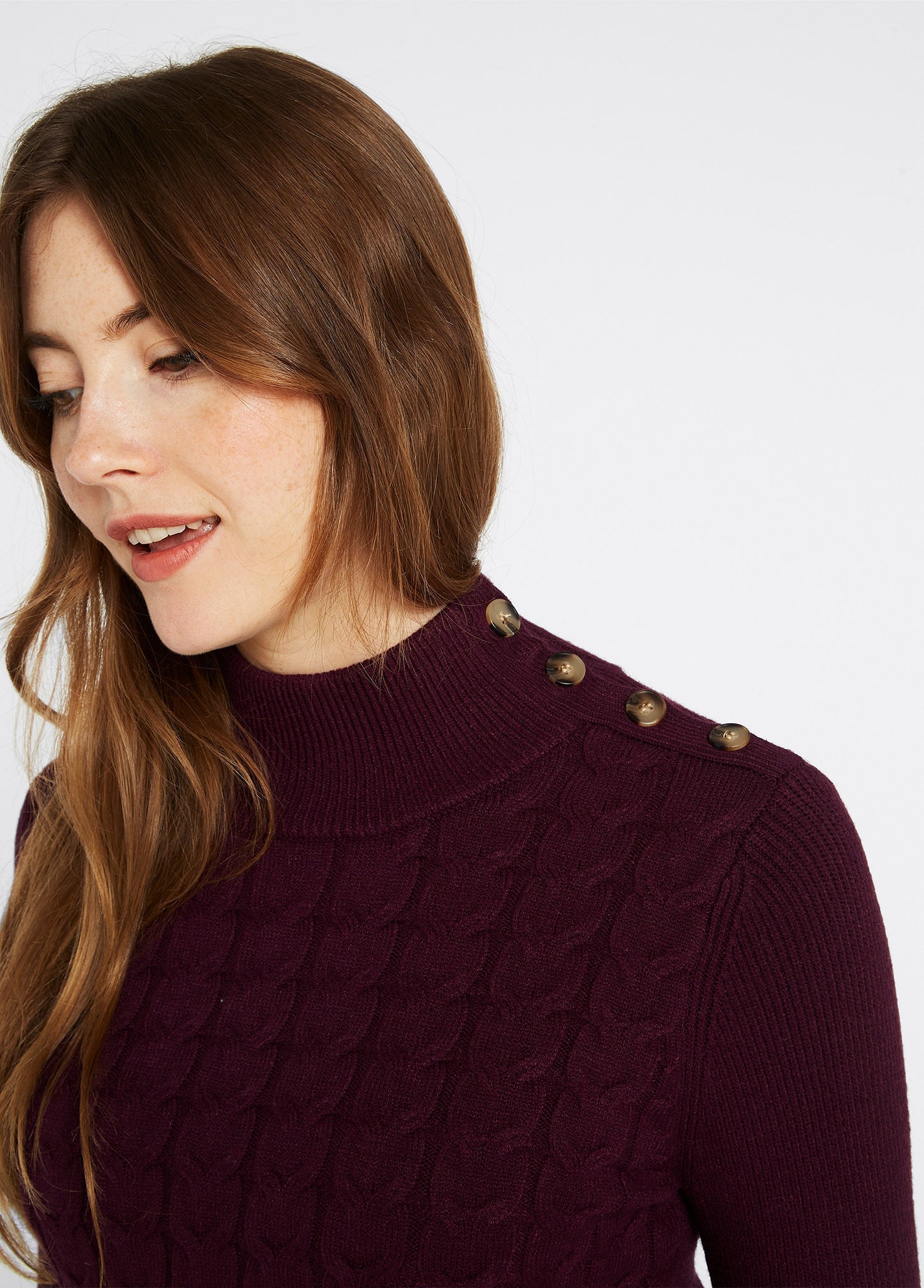 Claremont Viscose Trui voor Dames - Ox Blood