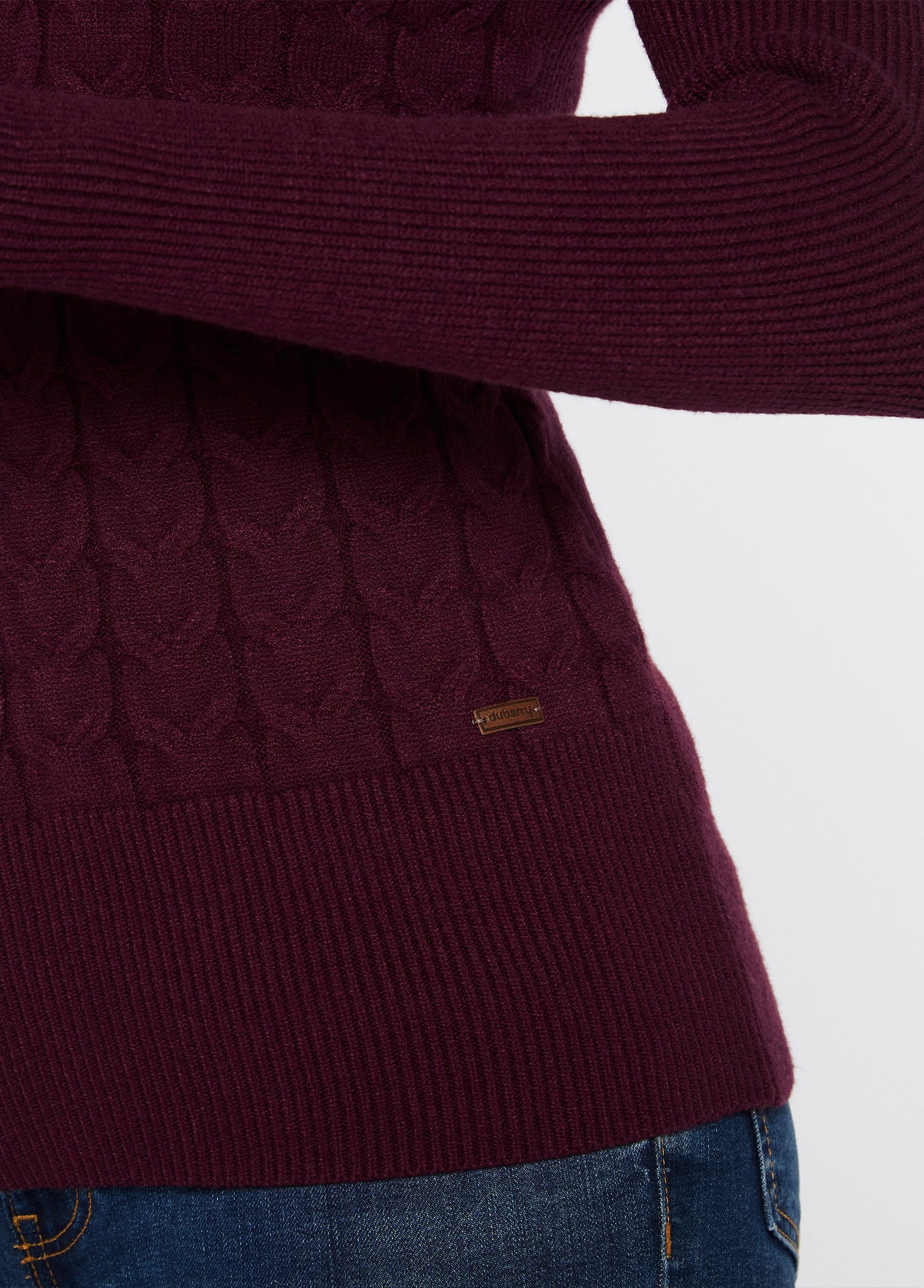 Claremont Viscose Trui voor Dames - Ox Blood