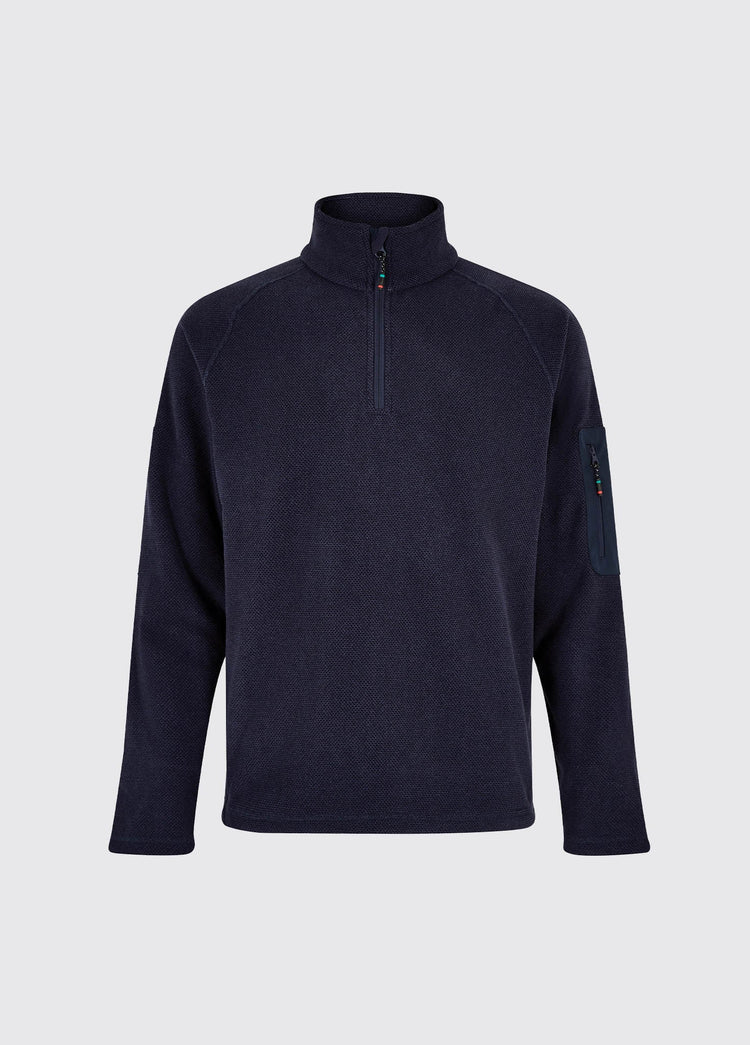 Monaco Dames Kwartrits Fleece- Navy