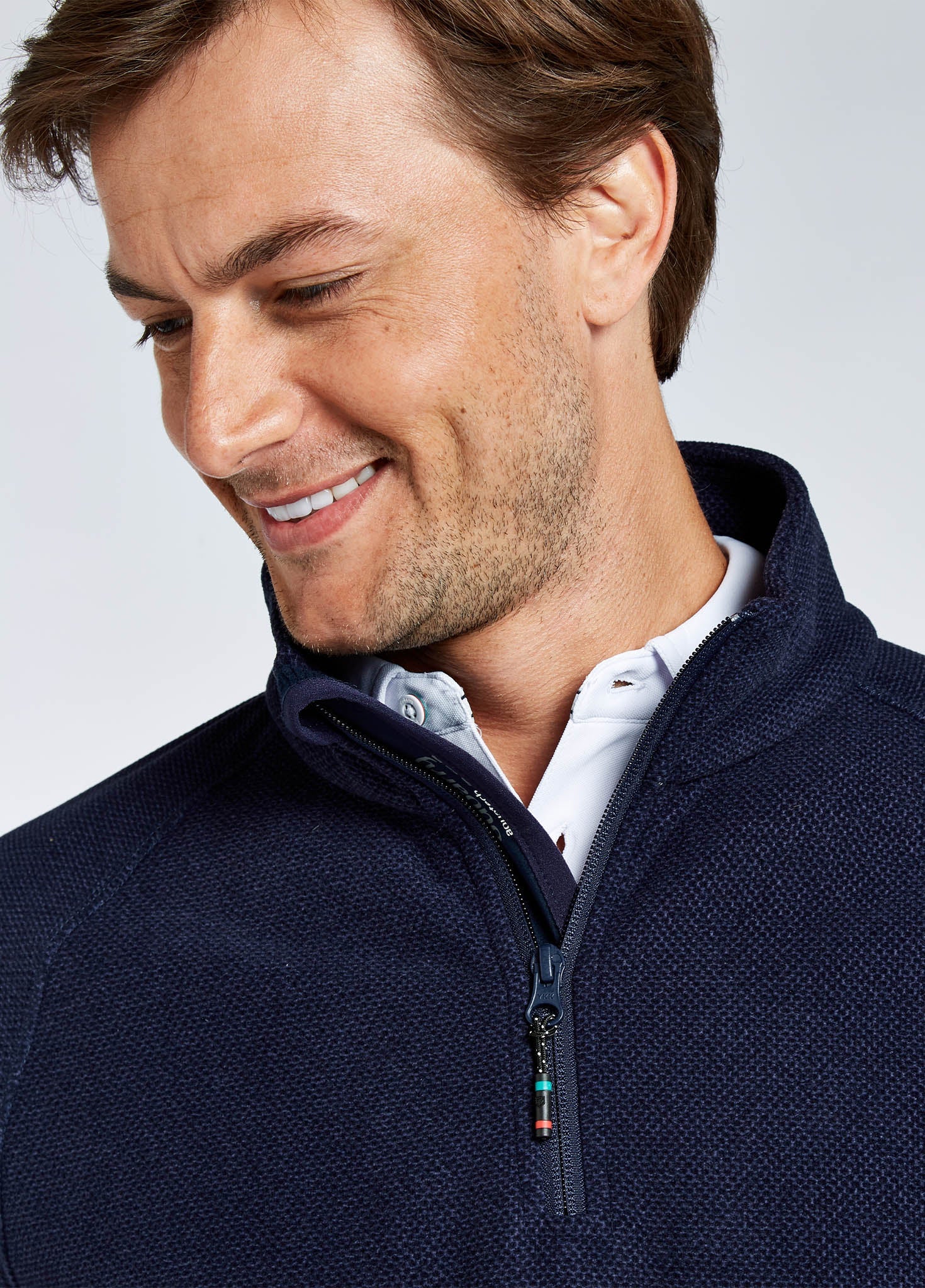 Monaco Heren Kwartrits Fleece - Navy