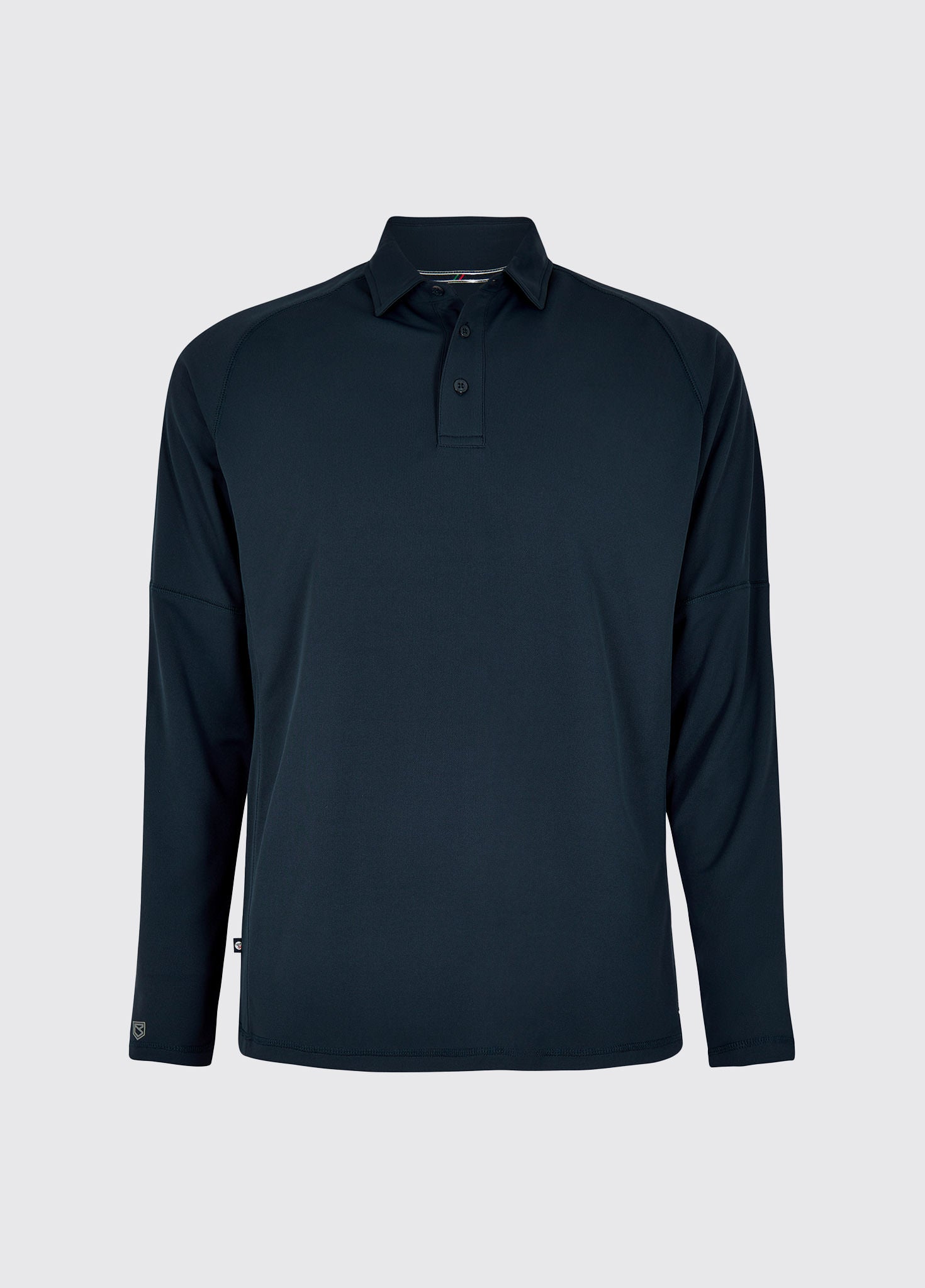 Pireaus Heren Lange Mouw Poloshirt - Navy