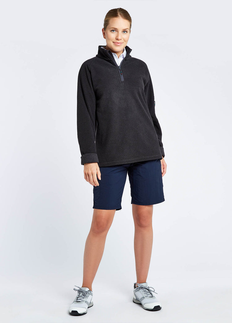 Monaco Dames Kwartrits Fleece - Graphite