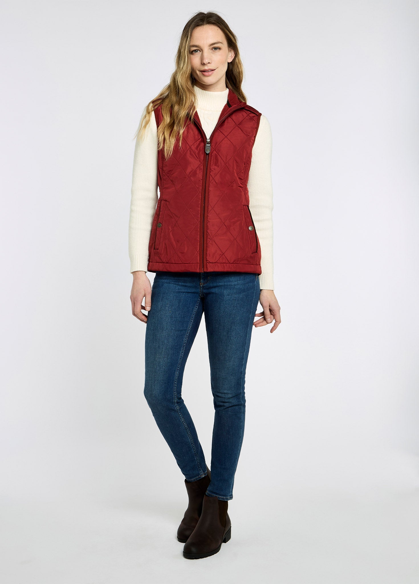 Heywood Quilt Bodywarmer - Red Pepper