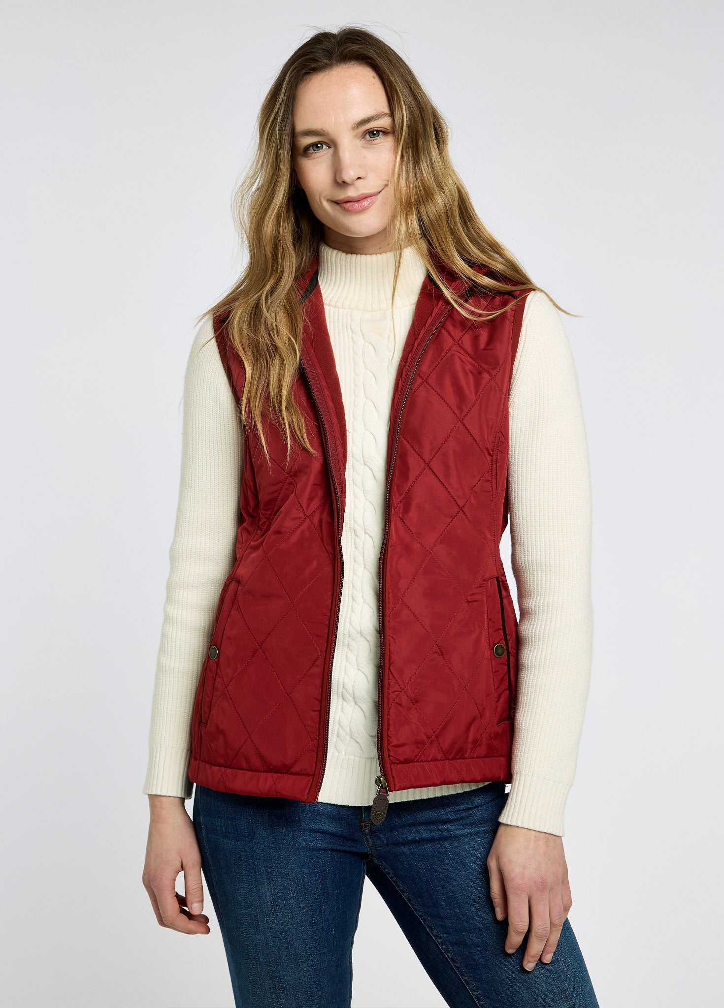 Heywood Quilt Bodywarmer - Red Pepper