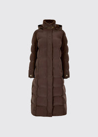Aldborough Dames Lange Donsjas - Mahogany