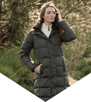 Gewatteerde jassen met dons of primaloft vulling voor dames. 