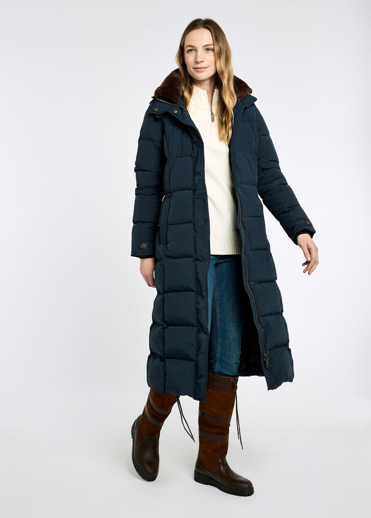 Aldborough Dames Lange Donsjas - Navy
