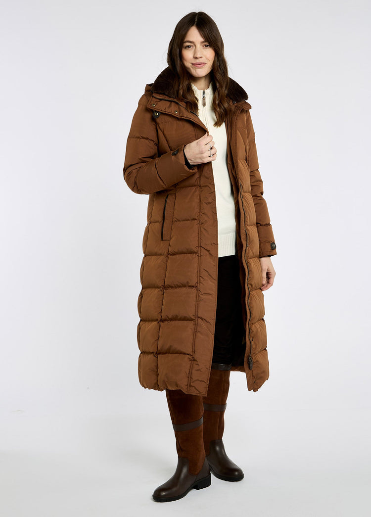 Aldborough Dames Lange Donsjas - Russet