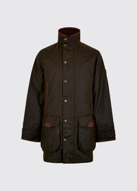 Ballylee Waxkatoenen Jas - Olive