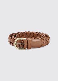 Belmore Dames Leren Riem - Caramel