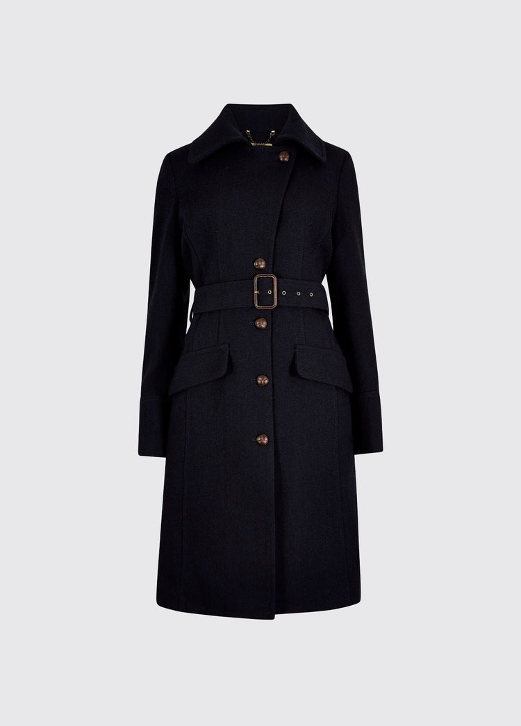 Brookvale Dames Lange Tweedjas - French Navy