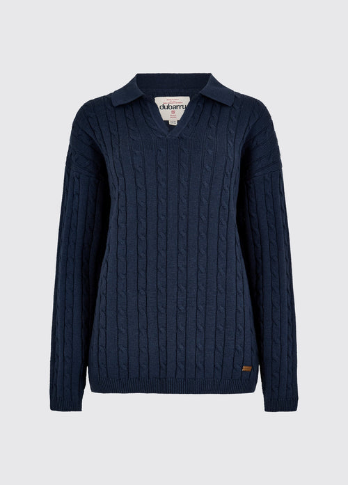 Brownville Dames Merino Blend Trui - Navy