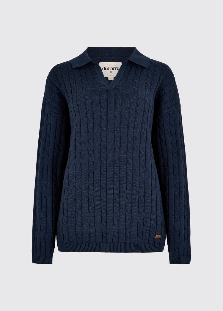 Brownville Dames Merino Blend Trui - Navy