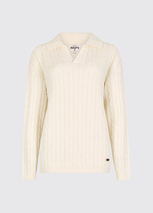 Brownville Dames Merino Blend Trui - Oyster