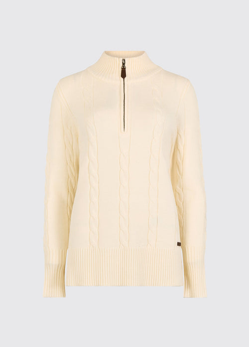 Burtonpoint Dames Viscose Trui - Chalk