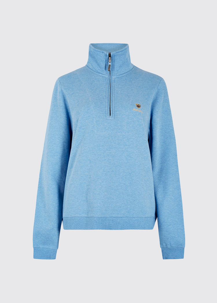 Castlemartyr Dames Halve Rits Sweatshirt - Azure Blue