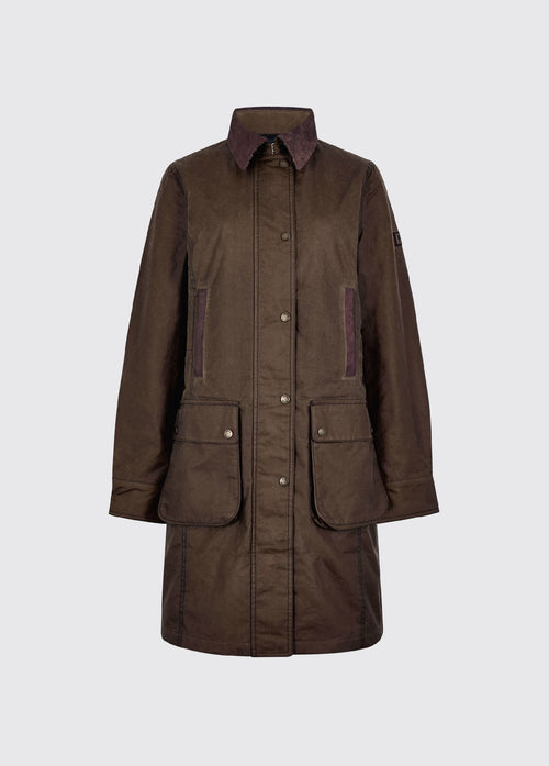 Clifford Dames Waxkatoen Jas - Olive