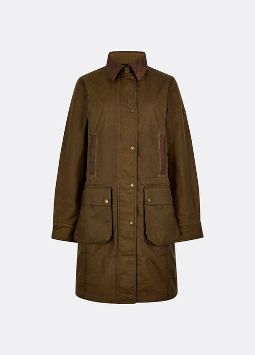 Clifford Dames Waxkatoen Jas - Beech