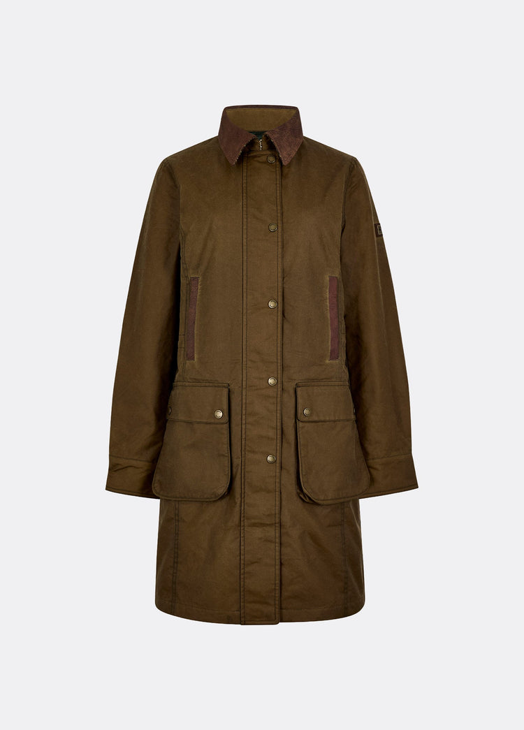 Clifford Dames Waxkatoen Jas - Beech