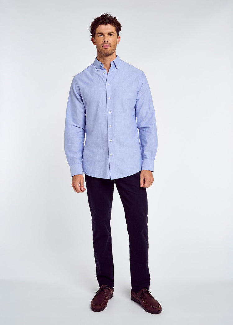 Clontarf Heren Oxford Shirt - Blue Multi