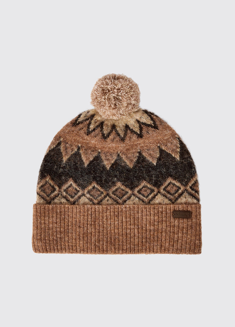 Coolroe Gebreide pompon Muts  - Oat Multi