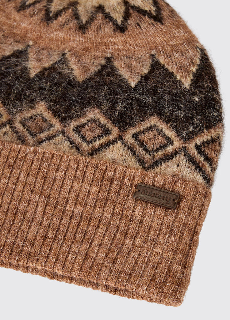 Coolroe Gebreide pompon Muts  - Oat Multi