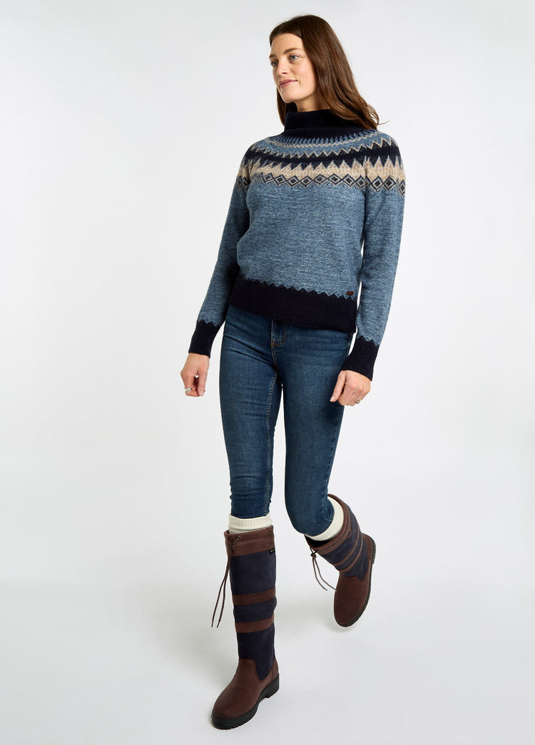 Devlin Dames Fair isle Coltrui - Navy Multi