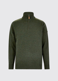 Doherty Heren Halve Rits Trui - Olive