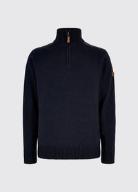 Doherty Heren Halve Rits Trui - Navy