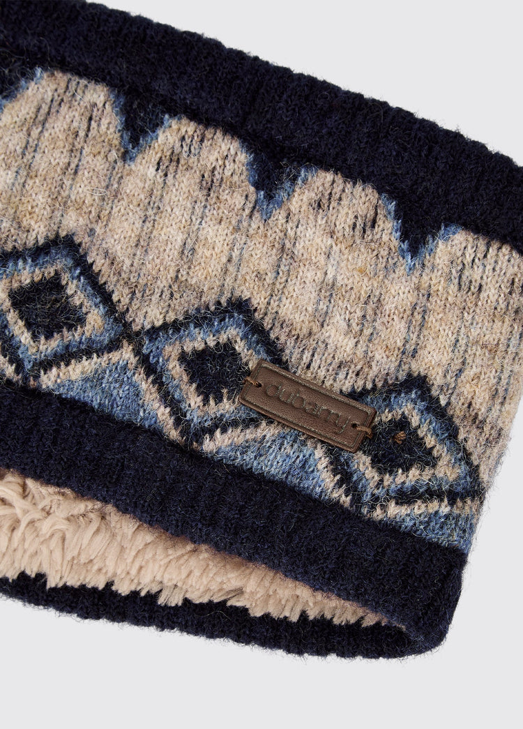Drumroe Gebreide hoofdband - Navy Multi