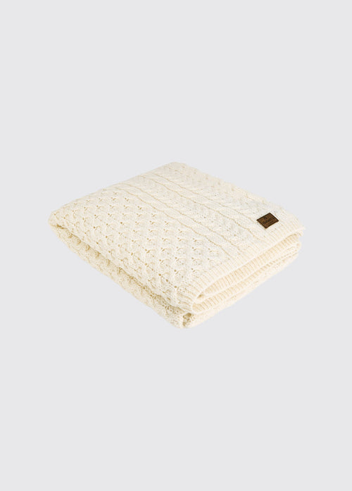 Dunkerrin Wollen Plaid - Cream