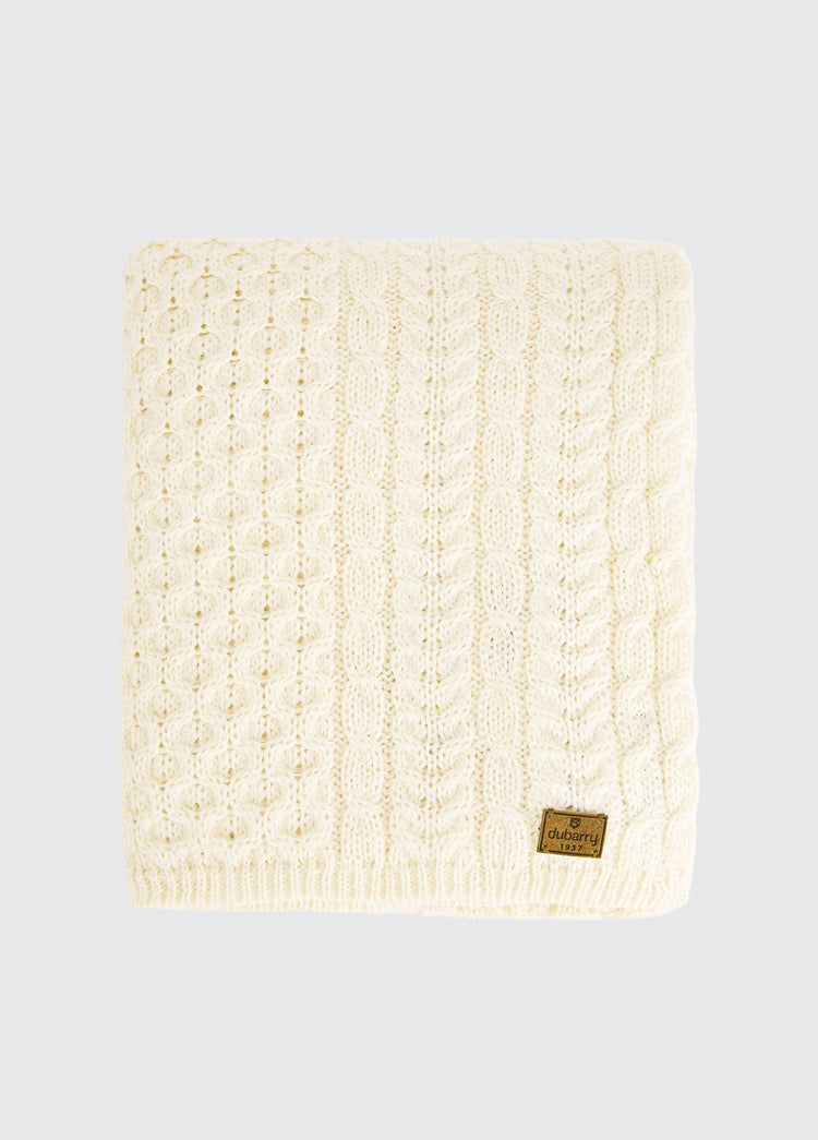 Dunkerrin Wollen Plaid - Cream