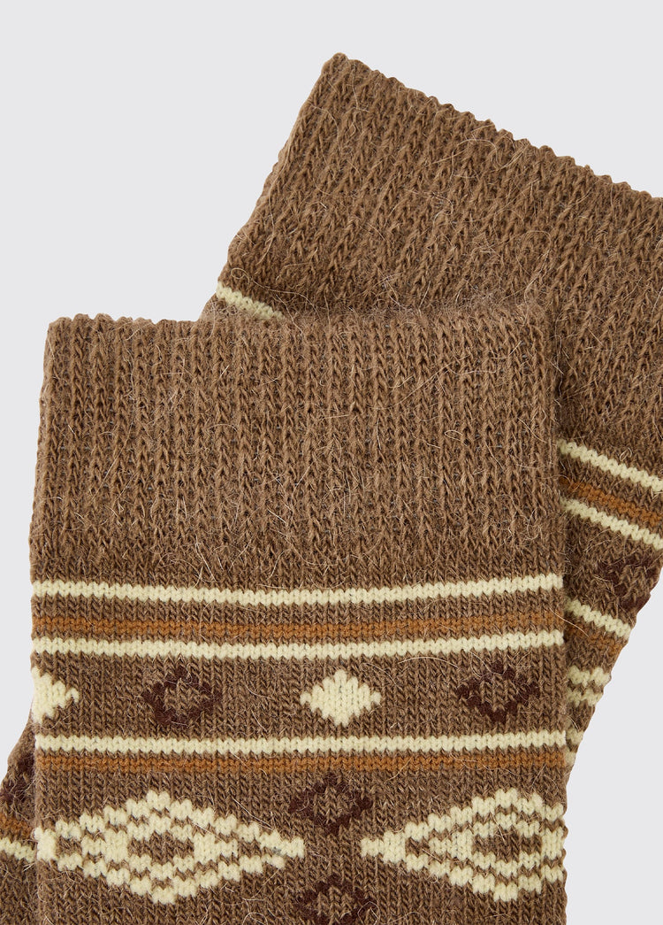 Rolestown Fair Isle Alpaca Sokken - Elk