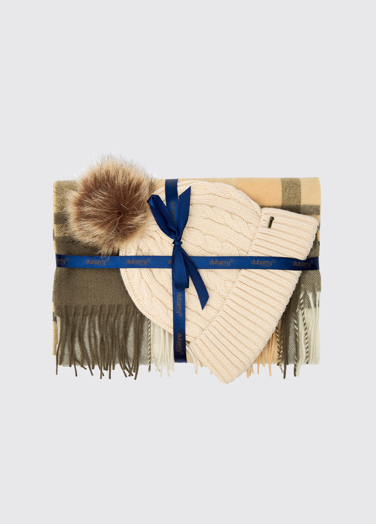 Foley Set Muts en Sjaal - Dusky Green