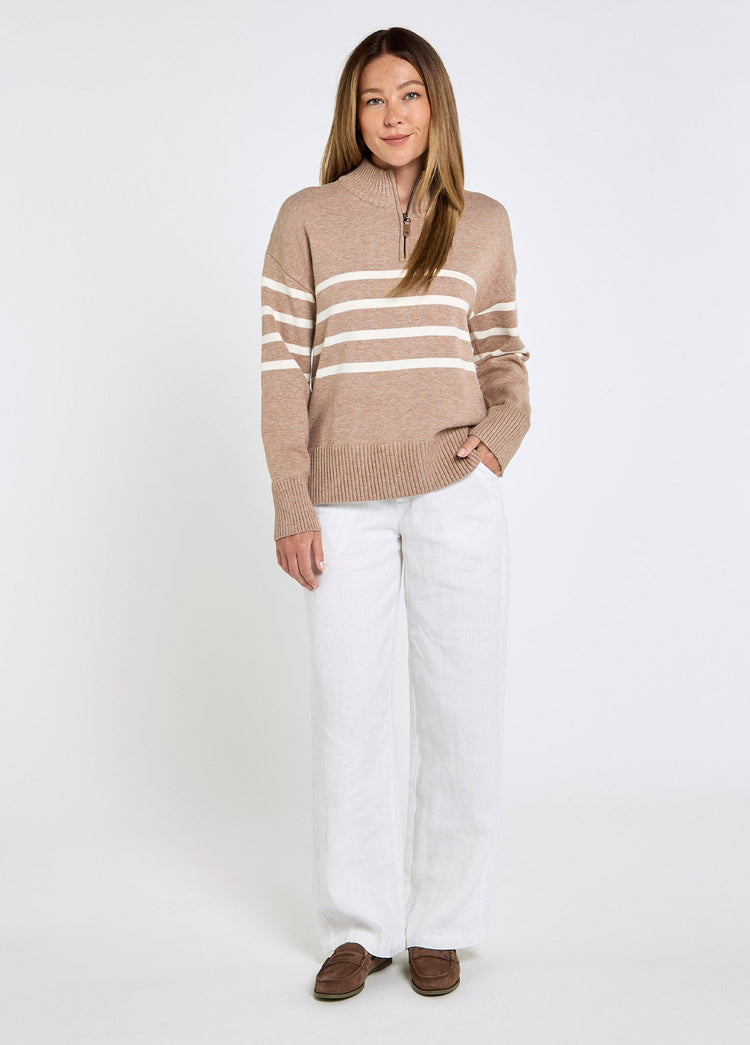 Fonthill Dames Viscose Sweater - Taupe