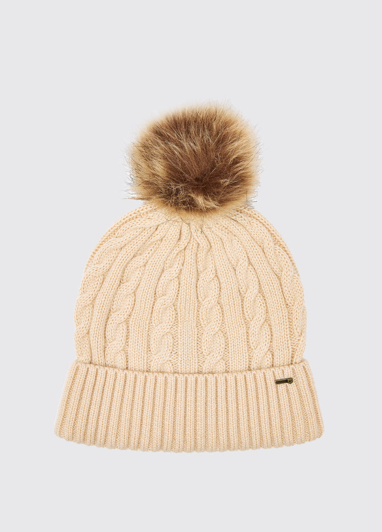 Forester Gebreide Muts met Pompon - Chalk