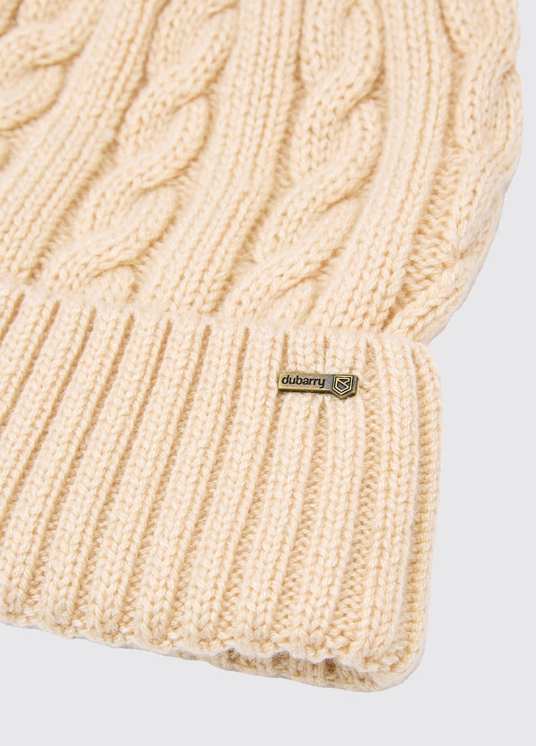 Forester Gebreide Muts met Pompon - Chalk
