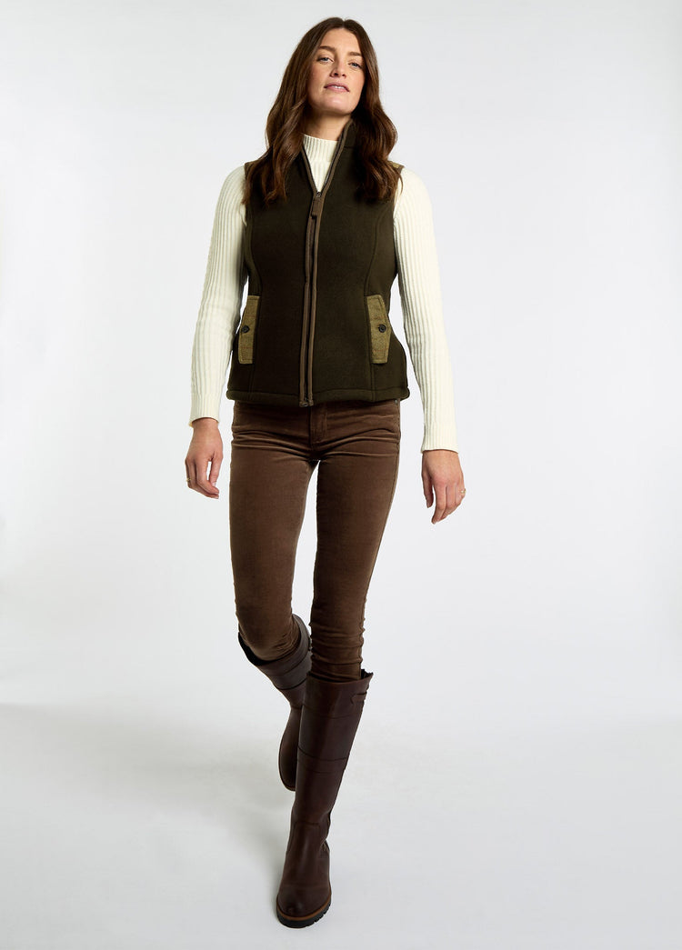 Foxhall Fleece Gilet - Olive