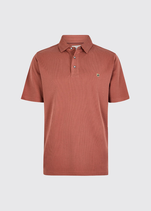 Gilligan Heren Tencel™ Modal Poloshirt - Rust